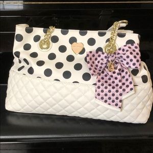 Betsey Johnson Poka Dot tote bag